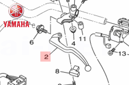 【61%OFF!】 超人気 メール便可 安心の純正リペア部品 YAMAHA ヤマハ 純正品 MT-09 レバー1 クラッチレバー 5EB-83912-03 integrateja.eu integrateja.eu
