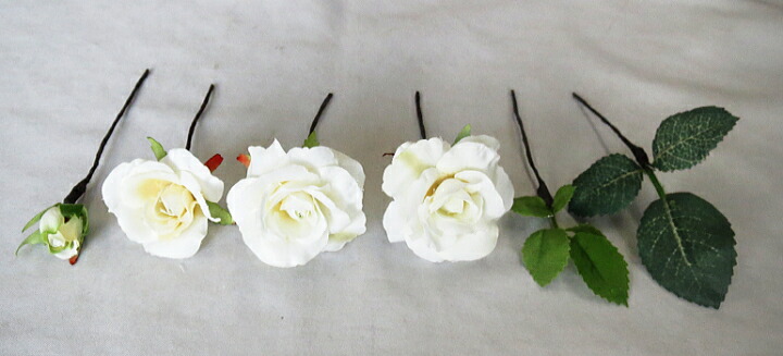 最大62％オフ！ 日本全国 送料無料 ヘッドオーナメント 和装にも ウエディングブーケ ヘッドドレス ヘッド花 ミニバラ 3輪 色が選べます integrateja.eu integrateja.eu