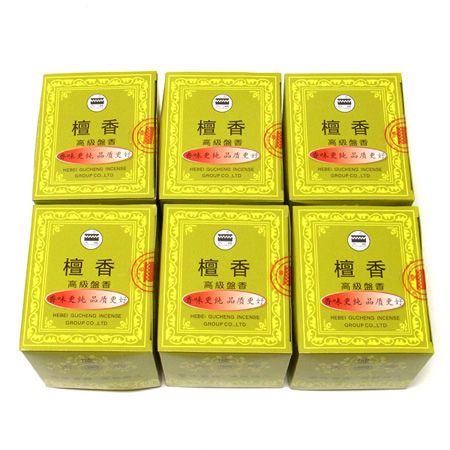 気分転換や空間の浄化に優しい香りの檀香 檀香（サンダルウッド）6箱セット  古城  お香 巻香 白檀 お買い得特価商品 まとめ買い特価