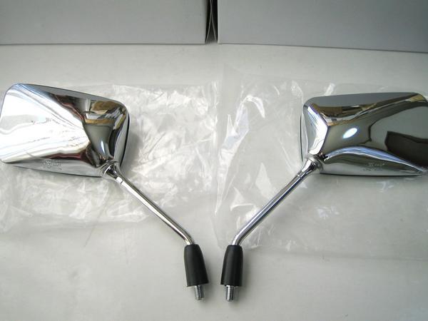 コード JY131-3手軽なカスタムパーツに！ 安く修理をされたい方のリペアパーツに！ ★ HONDA アダプター付き 純正タイプミラー 10mm正ネジSET  ＊ハイクオリティレンズ採用！