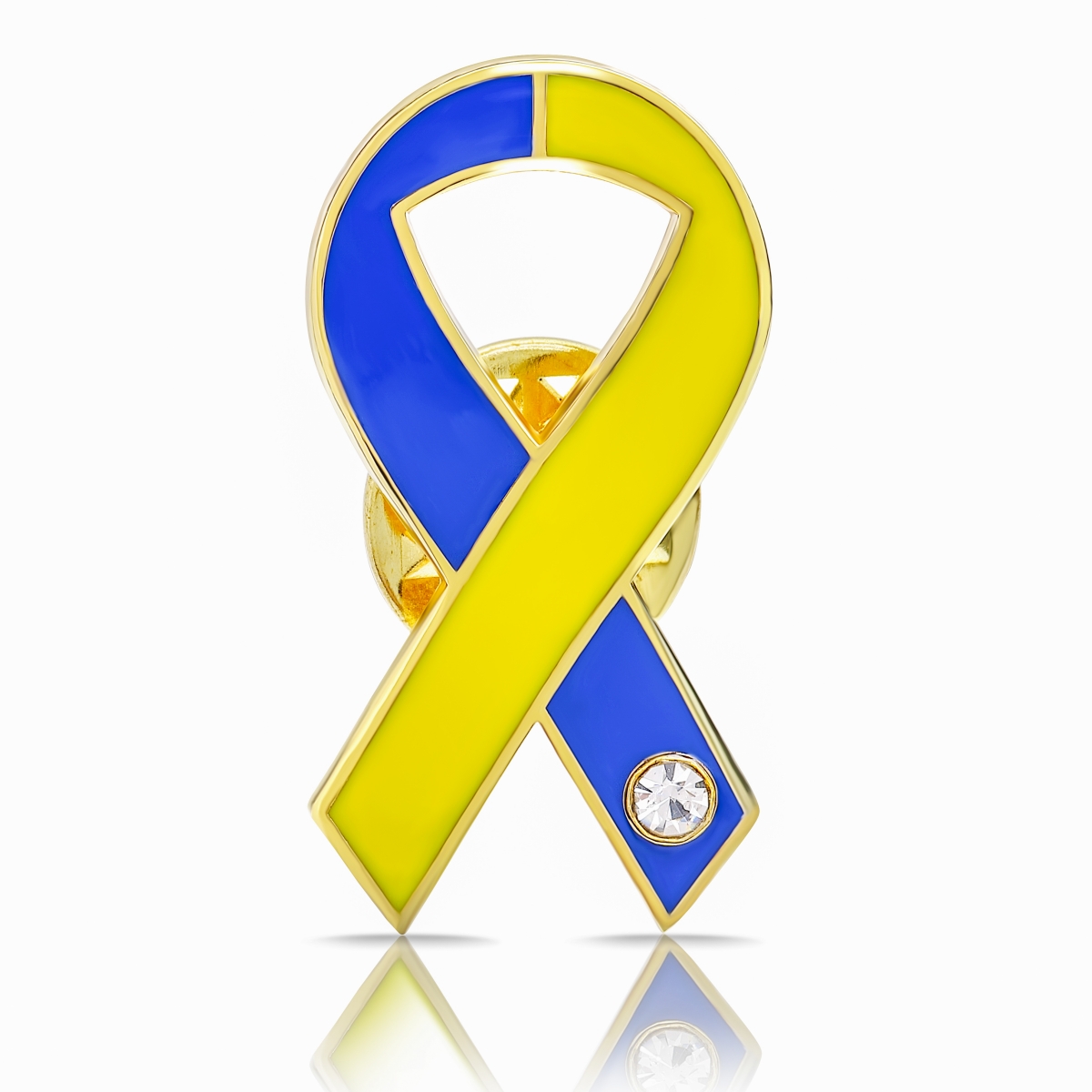 送料無料激安祭 楽天最安値に挑戦 送料無料 つけやすいフラットタイプ ストーン付きピンバッジ ウクライナ 国旗カラー ブルー イエローリボン ピンバッジ 平 ダウン症 NO WAR 戦争反対 アウェアネス ピンバッチ ピンバッヂ integrateja.eu integrateja.eu