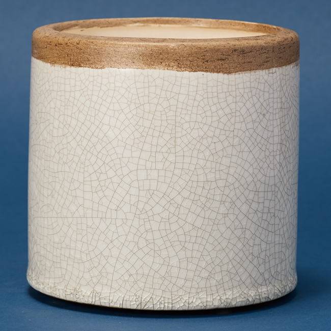 釉薬から透けて見える貫入がキレイ アガタ 12 ≪植木鉢 ガーデン雑貨 おしゃれ 可愛い ミニポットカバー 鉢カバー インテリア≫