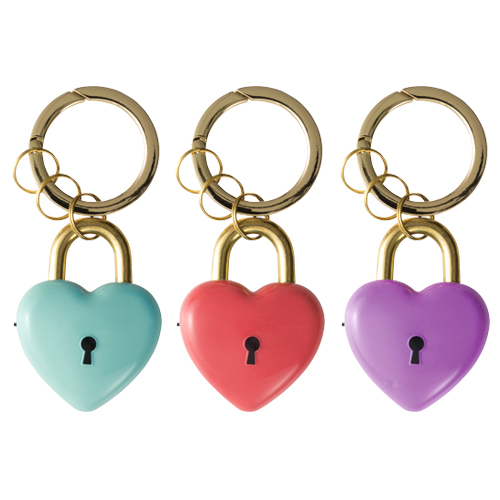 とってもかわいい防犯ブザー♪ アスカ プリンセス 防犯ブザー＜防犯アラーム＞ ハートの鍵 3柄 ge078-ask