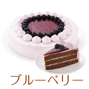 取分けに便利なカットサービス中！バースデーケーキ 誕生日ケーキ ケーキ お祝い 結婚記念日 卒業 入学 贈り物 ウエディング スフレチーズ 誕生日ケーキ バースデーケーキ ブルーベリーケーキ 7号 21.0cm 約580g 選べるカットサービス 送料無料 ※一部地域除く   工場直送