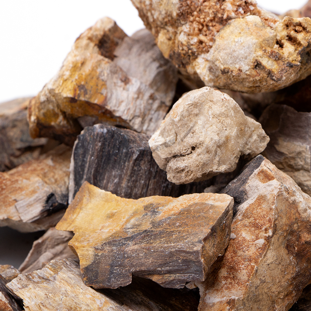 形状お任せ 木化石 スモールサイズミックス（約２～６ｃｍ） １ｋｇ 関東当日便