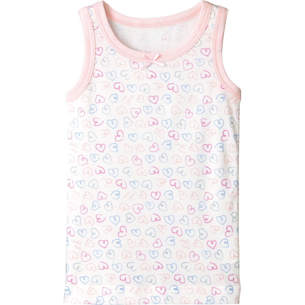 《コンビミニ》さらさらキープタンクトップ ハート  : 女の子 80cm 90cm 100cm 110cm 120cm 130cm | キッズ 子供 肌着 ベビー服 子供服 夏服 インナー 女児 ギフト 下着 ノースリーブ タンク トップ ベビー 服 赤ちゃん肌着
