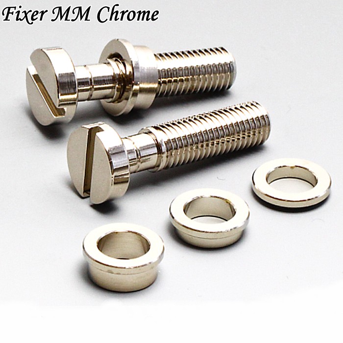 Fixer テールピース ロックシステム スタンダード ミリ クローム 2個セット