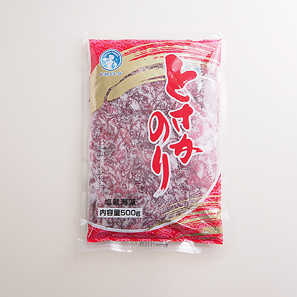 お刺身にはかかせない鮮やかな赤いとさかのり。 とさかのり赤500g 常温  鶏のり,海藻