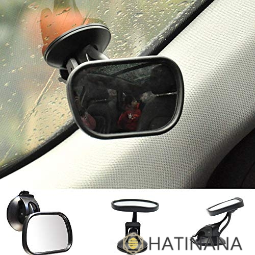 お得 クリアランスsale 期間限定 Top-bigK 車用 ベビーミラー 車内バックミラー 吸盤 吸盤式 360度回転 ガラス飛散防止 で後部座席の様子がすぐ分かる 子どもの安全を確保する integrateja.eu integrateja.eu