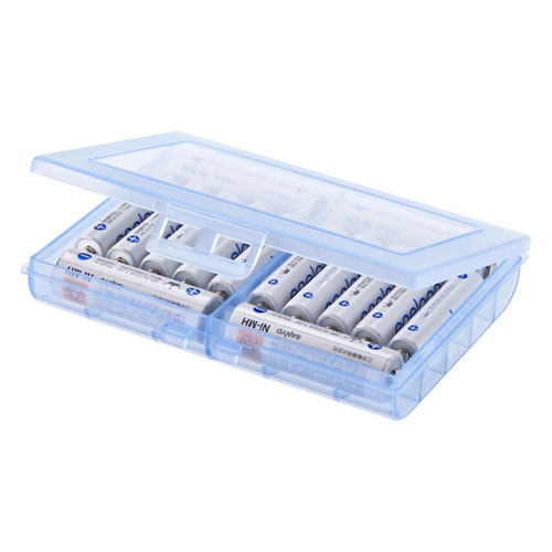 DG-BT5BL サンワサプライ 電池ケース 単三形、単四形対応（ブルー）