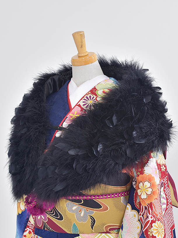 ショール 振袖ショール 着物ショール フェザー 黒ショール 個性的ショール 成人式ショール ショール単品 往復送料無料  ショール 振袖ショール 着物ショール フェザー 黒ショール 個性的ショール 成人式ショール ショール単品 往復送料無料