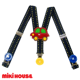 ☆ミキハウス☆  mikihouse  ミキハウス くるま☆サスペンダー