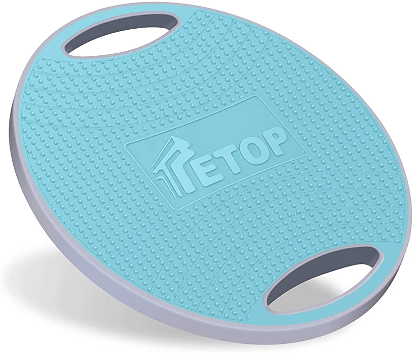 TETOP テートップ   滑り止め バランスボード バランスディスク ストレッチボード バランストレーニング 体幹トレーニング 姿勢補正 コアマッスル インナーマッスル強化 リハビリ ケガ予防 耐荷重300キロ 青 ライトブルー