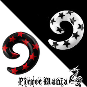 正規逆輸入品 人気No.1 00ゲージ ネコポス可 即日発送 ギフト包装可色鮮やか お手入れ簡単 アクリルボディピアス ボディーピアス 00g 白 黒 赤 スタースパイラルピアス アクリル 星ピアス ボディピアス イヤロブ 拡張器 ストレッチスティック integrateja.eu integrateja.eu