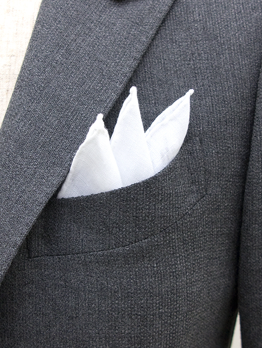 MUNGAI ムンガイ   MUNGAI ムンガイ チーフ ポケットチーフ リネン ホワイト mug321802