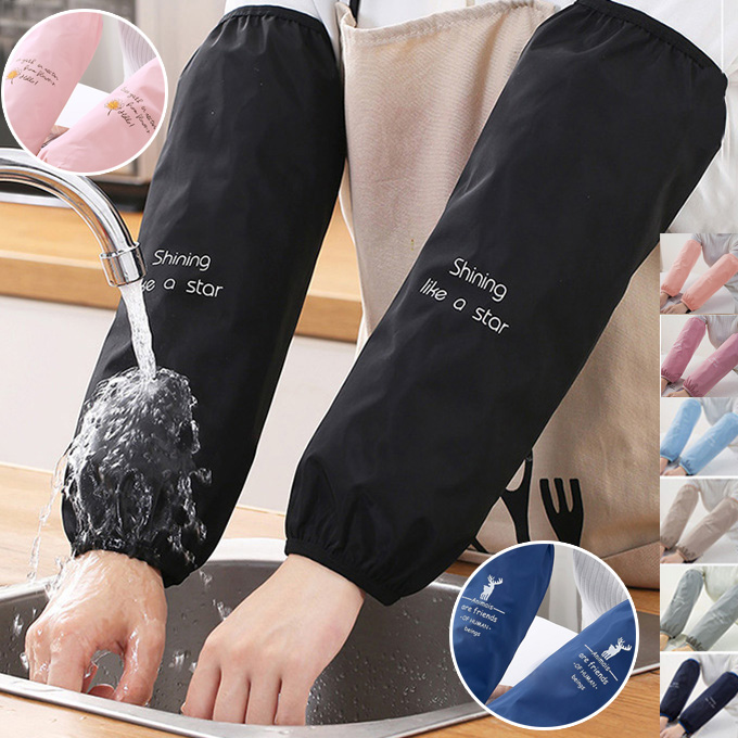 シンプル アームカバー水回りでも安心の撥水加工シャーリング仕様大切な衣服の汚れを防ぎます様々な場所で活躍できます8カラー 3柄 ワンサイズ 撥水 防水 無地 アームカバー 腕カバー レディース 男女兼用 ユニセックス 防汚 汚れ防止 職場 自宅 仕事 学校 台所 キッチン レストラン パソコン 厨房 水回り 園芸 事務所 倉庫 バイト カフェ 主婦 保育士 給食 ピンク ブルー グレー ブラウン ネイビー ブラック