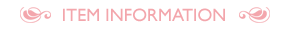 ITEM INFORMATION