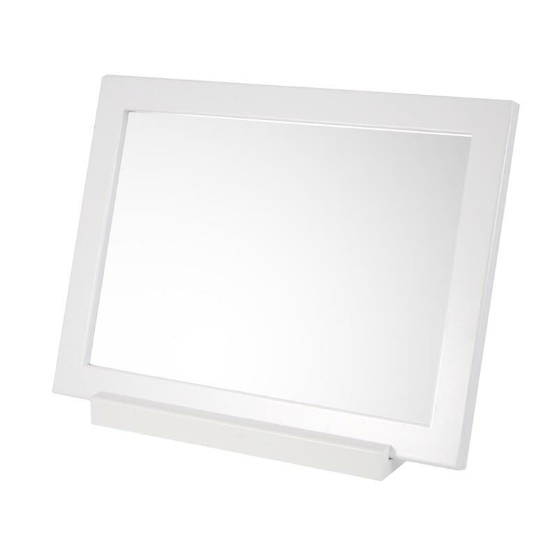 二段階の角度調節が可能です。 卓上ミラー おしゃれ ホワイト 横47cm×奥行15cm×高さ37cm 鏡 かがみ ミラー リビング 一人暮らし ワンルーム 玄関 モダン シンプル お洒落 かわいい 可愛い きれい 綺麗 大型 大きい 北欧 新生活 角度調節可能 角度調節 卓上 化粧鏡 女優ミラー 化粧 コスメ 白 人気