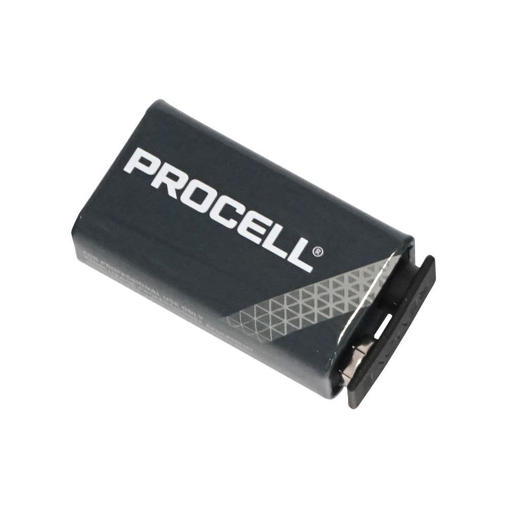 安心の定番9Vバッテリー DURACELL PROCELL エフェクター角電池 006P 9V  プロ仕様楽器用アルカリ デュラセル プロセル３個パック