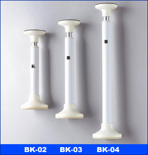 防災グッズ 地震 家具転倒防止 つっぱり棒。ワンタッチ強力固定。   防災グッズ 家具転倒防止 ささえくん 2本1組 伸縮棒 地震 つっぱり棒（BK-02・BK-03・BK-04）